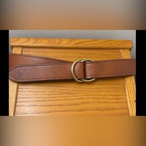 Polo Ralph Lauren Double-O-Ring leather belt. Italian leather Made in China 40”